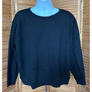 Hanes Women's Black Comfort Blend Soft Sweats Ecosmart Yarn Sweatshirt Size 2XL